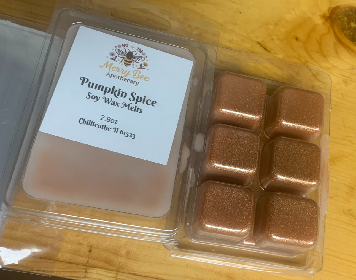 Pumpkin Spice Soy Wax Melt Clamshell