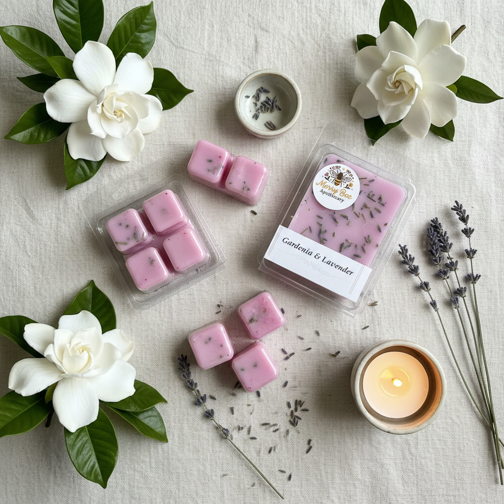 Gardenia & Lavender Wax Melts - Flat Lay