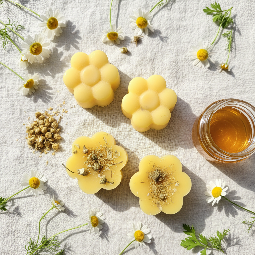 Chamomile Flower Wax Melts 4 Pack - Enhanced Product Photo